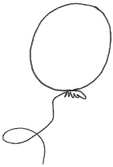 Luftballon 1 - Luftballon, Ballon, Luft, Party, Geburtstag, Gas, Auftrieb, Karneval, Fasching