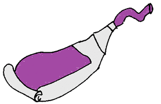 Farbtube violett - Farbtube, Tube, Farbe, Kunst, malen, Violett, Lila