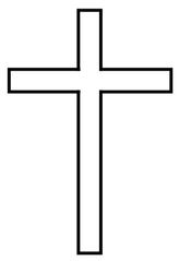 Kreuz - Kreuz, Religion, Glaube, glauben, Kirche, Symbol, Zeichnung, Illustration, Tod, Christentum, Wörter mit eu, Wörter mit z