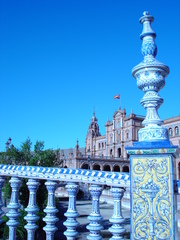 Sevilla monumentos Plaza de Espana  - Sevilla, monumentos, Plaza de Espana, Landeskunde Spanien