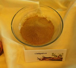 Chilipulver - Chili, Gewürz, gemahlen, konserviert