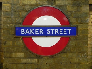 U-Bahn Schild - U-Bahn, Transport, Schild, Sign, Baker Street, London, Tube, Sherlock Holmes, Underground