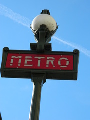 Métro Paris - Paris, métro, U-Bahn, panneau, Schild