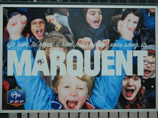 affiche FFF#1 - Frankreich, affiche, football, Fussball, Plakat, FFF, rêver, marquer