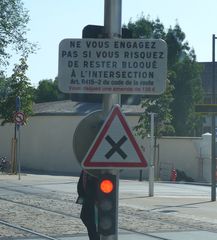 Hinweisschild - Hinweisschild, Schild, panneau, intersection, amende