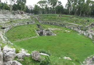 Syrakus - Amfiteatro Romano # 1 - Sizilien, Syrakus, Amphiteater, Antike, Archäologie