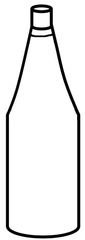 Flasche, voll - Flasche, voll, Wasserflasche, Saftflasche, Saft, Wasser, Hohlmaß, Behälter, Volumen, bottle, Verschluss, Anlaut F, Wörter mit sch