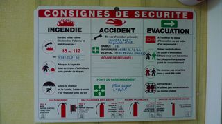 Consignes de sécurité - consignes, sécurité, incendie, évacuation, feu, accident