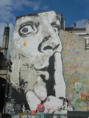 Jef Aérosol - Jef Aérosol, Streetart, art urbain, Paris, Graffiti, Fassade