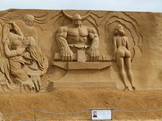 Sandskulptur #3 - Sand, Skulptur, Kunst