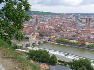 Würzburg  - Würzburg, Festung, Altstadt, Main, Fluss, Alte Mainbrücke, Steinbrücke, Brücke, Stadt
