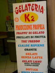 Gelateria - Italien, gelateria, gelato, Eis, Eiscafé, Schild