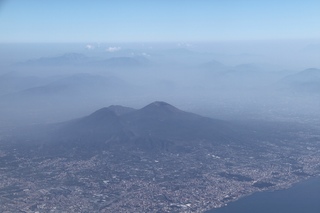 Vesuv - Vulkan, Vulkanismus, Vesuv, Vesuvio, aktiv, Neapel, Italien, Luftbild