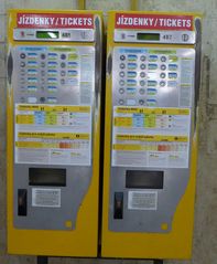 Ticketautomat - Tickel, Fahrschein, Metro, Prag, tschechisch, U-Bahn