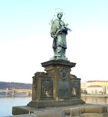 Karlsbrücke Prag: Heiliger Nepomuk #1 - Prag, Karlsbrücke, Heiliger, Brückenheiliger