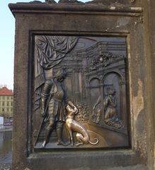 Karlsbrücke Prag: Heiliger Nepomuk #2 - Brücke, Prag, Brückenheiliger, Nepomuk