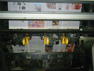 Zeitungsdruckerei #10 - Zeitungsdruckerei, Zeitungsdruck, Texte, Bilder, Grafiken, Anzeigen, Farbe, cyan, magenta, gelb, schwarz