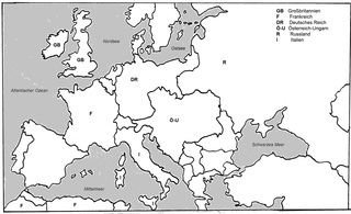 Karte Europa 1870 - Karte, Europa, Bündnissystem, Bismarck, Imperialismus