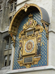 Horloge - Palais de la Cité - Frankreich, Paris, horloge, Uhr, île de la Cité, Palais de la Cité