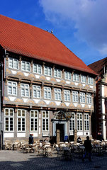 Hameln, Stiftsherrenhaus  - Weserrenaissance, Fachwerk, Museum, Altstadt, Stiftsherrenhaus