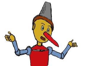 Pinocchio farb - Figur, Märchenfigur, Nase, Geschichten, Erzählen, Vorlage, lügen, gestalten, Märchen