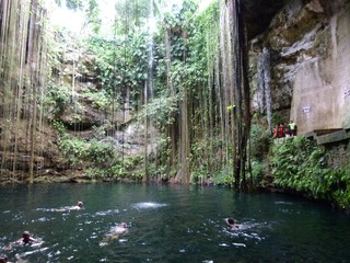 Cenote - Cenote, Kalkstein, Höhle, Süßwasser, Karstgebiet, Mexiko, Maya, Krater