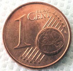 1 Cent - Geld, Münzen, Münze, Scheine, Schein, Geldschein, Zahlen, bezahlen, Euro, Summe, Wechselgeld, wechseln, Währung, Daf