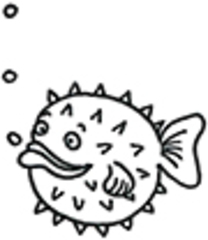 Kugelfisch - Kugelfisch, Fisch, giftig, Gift, Aquarium, Anlaut K, Wörter mit sch