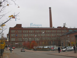 Fabrik - Sprachen, Finnland, Fabrik, Gebäude, Architektur, Tampere, Schlot, Ziegelbau