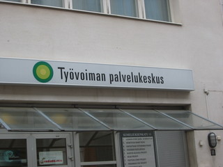Was ist das... - Sprachen, Finnland, Finnisch, Arbeitsamt, Schild