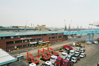 Port of Hull - Port of Hull, Hafen, Fährhafen, Fähre, P&O Ferries, Wasser, England, Großbritanien, Schiff, Verladung