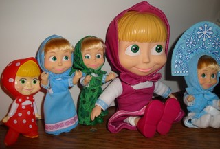 fünf Maschas - Mascha, russisch, Puppe, Russland, Souvenir