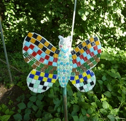 Schmetterlinge#2 - Schmetterlinge, Holz, sägen, schleifen, schmirgeln, bemalen, bekleben