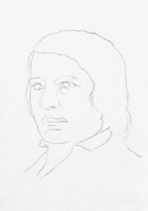 Robert Schumann - Bleistiftskizze nach einer Fotografie - Robert Schumann, Komponist, Komponistenporträt, Komponistenportrait