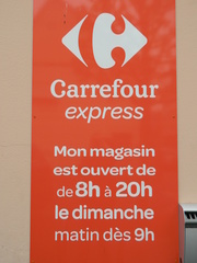 Carrefour express - Frankreich, civilisation, supermarché, Supermarkt, Öffnungszeit, heures d'ouverture, magasin