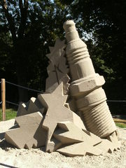Skulptur aus Sand #1 - Skulptur, Sand, Sandskulptur, Kunst, Kunstwerk, Bildhauerei