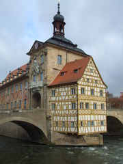 Rathaus in Bamberg - Franken, Bamberg, Rathaus, Bayern, Deutschland, Architektur, Fachwerk, Barock