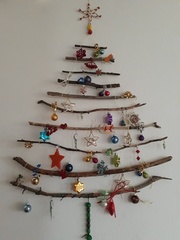 Weihnachtsbaum - Weihnachten, alternativ, Weihnachtsbaum, Christbaum, geschmückt, dauerhaft, Christbaumschmuck