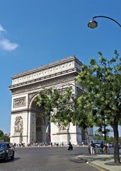 Arc de Triomphe in Paris - Paris, Monument, Wahrzeichen, Frankreich, Gebäude, Sehenswürdigkeit, Arc de Triomphe, Bogen, Triumphbogen, Relief, Flamme