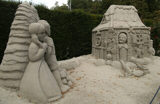 Skulptur aus Sand #11 - Skulptur, Sand, Sandskulptur, Kunst, Kunstwerk, Bildhauerei