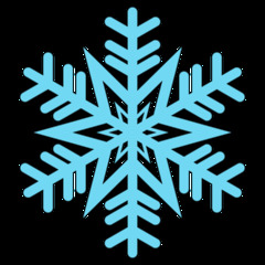 Schneeflocke 1b - snowflake, Schneeflocke, Schneestern, Schneekristalle, Eiskristalle, schneien, Winter, winterlich, Schnee, kalt, Eis, Einzahl, Singular, Eiskristall, Schneekristall, Anlaut Sch, blau, Illustration