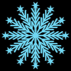 Schneeflocke 3b - snowflake, Schneeflocke, Schneestern, Schneekristalle, Eiskristalle, schneien, Winter, winterlich, Schnee, kalt, Eis, Einzahl, Singular, Eiskristall, Schneekristall, Anlaut Sch, blau, Illustration