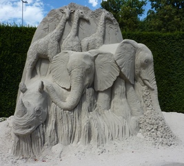 Skulptur aus Sand #9 - Skulptur, Sand, Sandskulptur, Kunst, Kunstwerk, Bildhauerei
