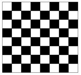 Schachbrett - Schachbrett, Schachspiel, Damespiel, 64 Felder, 8x8 Felder, DIY do-it-yourself, Vorlage, Spielbrett, zweifarbig, Quadrat, Quadrate, geometrisches Muster, Schachbrettmuster