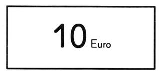 10-Euro-Schein - Euro, Geldscheine, Geldbeträge, Mathematik