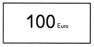 100-Euro-Schein - Euro, Geldscheine, Geldbeträge, Mathematik