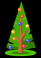 Weihnachtsbaum - Weihnachtsbaum, Weihnachten, Baum, Christmas Tree, Christmas, Nadelbaum, Christbaum, grün, Weihnachtskugeln, Kugeln