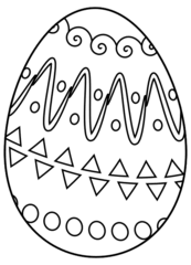 Osterei 3/20 - Ostern, Muster, Anlaut O, Ei, Eier, Osterei, Hühnerei, Straußenei, Anlaut Ei