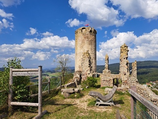 Burgruine Waxenberg - Ruine, Burg, verfallen, alt, Bergfried, Burgfried, Aussichtsturm, Mühlviertel, Österreich, Baudenkmal, Grafschaft