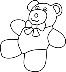 Teddy - Teddy, Bär, Spielzeug, Spielsachen, spielen, lieb, brummen, Anlaut T, Anlaut B, Illustration